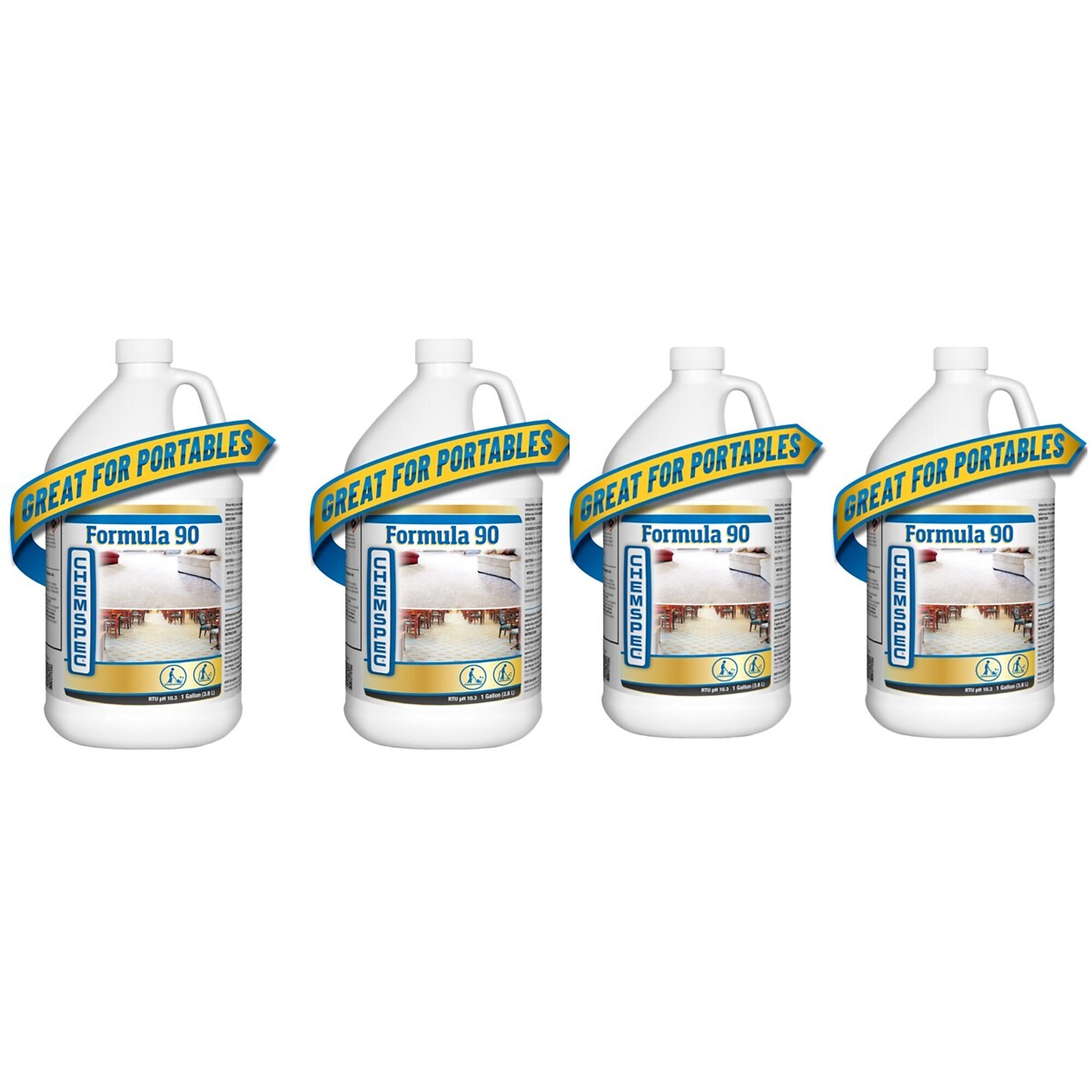 CHEMSPEC, Formula 90 Four 1 gal. / 3.8 L bottles, Model # 105224